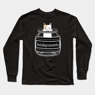 Antidepressants Cat Long Sleeve T-Shirt